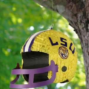  LSU Tigers Gold Football Helmet Pinata