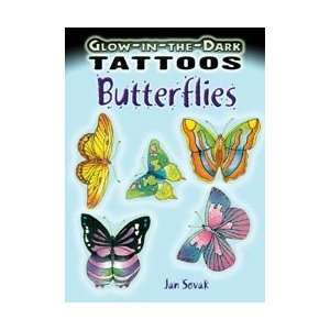  Dover Publications Glow In The Dark Butterflies Tattoo; 5 