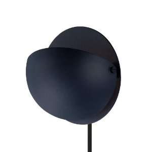  Wall Wash Sconce Lamp with Adjustable Shade in Black 