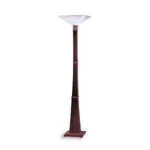  Murray Feiss Chase Millennium Mahogany One Light Torchiere 