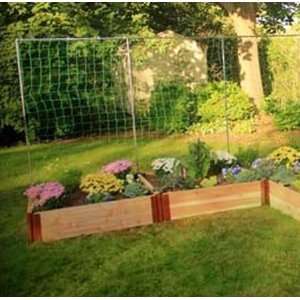   ft. x 12 ft. L Shaped Raised Garden with 3 Veggie Wall Trellis Kits