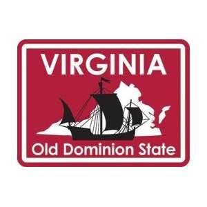   Foster STATE ments Sticker Virginia; 6 Items/Order