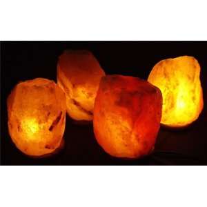  Four 9 11 Lb. Salt Crystal Lamps Pack