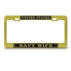  United States Navy Wife Metal Military license plate frame 