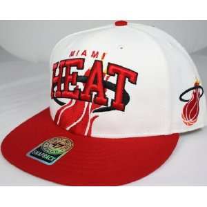  Miami Heat NBA 47 Brand Vintage White Blockhouse MVP Snap 