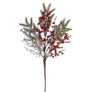 Christmas Decor xp22379.GRRD Ice Pine/Berry Spray