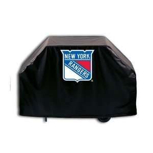  New York Rangers Logo Grill Cover on Black Vinyl: Sports 