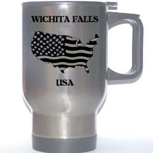  US Flag   Wichita Falls, Texas (TX) Stainless Steel Mug 