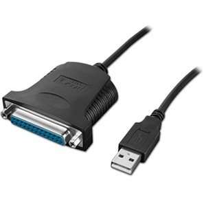  Converter Parallel to USB DB25 Female/USB A Male 