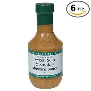 Fischer & Wieser Sweet, Sour & Smokey Mustard Sauce, 19 Ounce Bottle 