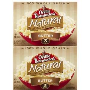 Orville Redenbacher Natural Butter Microwave Popcorn, 9.9 oz, 2 pk 
