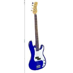  Main Street Guitars MEB101BL Bass Guitar in a Calssy Blue 