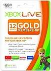   Live 12 Month Gold Membership XBOX 360 Netflix ESPN Hulu Plus 