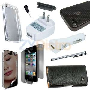 10 in 1 Mega Accessory Bundle for Apple iPhone 4S 4G 4  
