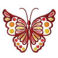 Fantasy Butterflies Machine Embroidery Designs and Applique set 4x4