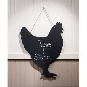 ROOSTER Shaped Chalkboard Kitchen WALL ART Decor:  Home 