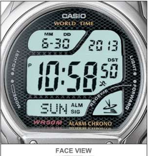 Digital Alarm World Time Atomic Wave Ceptor WV58DA 1AV  