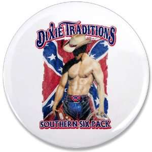  3.5 Button Dixie Traditions Southern Six Pack On Rebel 