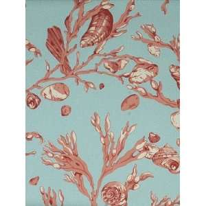   Seagrass and Shells   Corals On Pool Blue Wallpaper