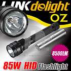 Super Bright 85W HID Lamp 8500 Lumen Xenon Flashlight Torch 2000M 