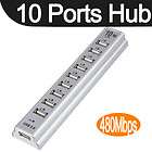 10 Ports 480MBps USB HUB + Power Adapter for Laptop MAC  