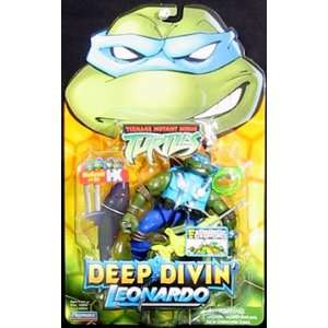   Mutant Ninja Turtles Deep Divin Leonardo Action Figure: Toys & Games