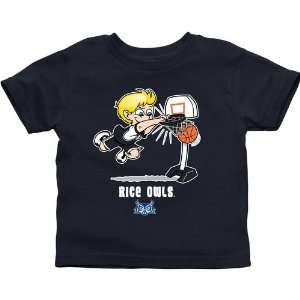 Rice Owls Toddler Boys Basketball T Shirt   Navy Blue:  