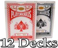 12 Decks Casino Special No. 99 Plastic Coated Cards  