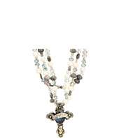 Gypsy SOULE   Crystal & Fresh Water Pearl 3 Strand Necklace