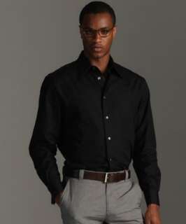 John Varvatos black bib front french cuff tuxedo shirt   up to 