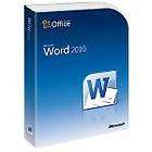   059 07701 Word 2010 Complete Product 1 PC Word Processor DVD ROM