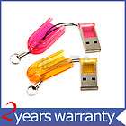 2x New USB 2.0 Micro SD/TF Memory Card Reader Red and Yellow
