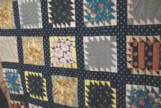 Vintage 1890s Sawtooth Delectable Mountain Antique Quilt Top ~NICE 