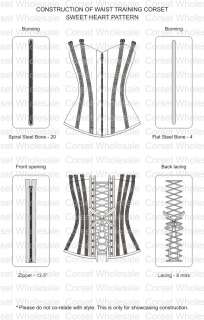   Training corset  Spiral Steel Boned Overbust Corset: CDR 17  