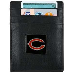 Chicago Bears Black Leather Executive Card Holder & Money Clip  