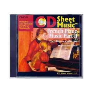    CD Sheet Music French Piano Music, Part II: Musical Instruments