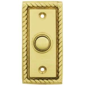  Solid Brass Door Buzzer Button in Rope Design.: Home 