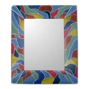  Art glass mirror, Euphoria (rectangle)