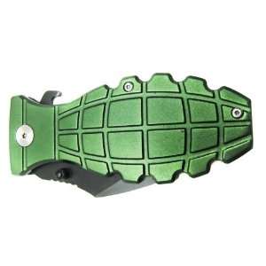  Bomb Extreme Grenade Serrated Knife 7.5 inch Folding Knife 