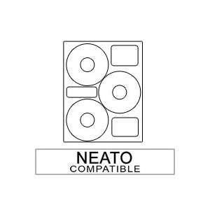  Neato Compatible Matte CD Labels 2 Up