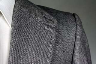 Vintage Phoenix Clothes Gray Tweed Wool 2 Piece Suit 45 L  
