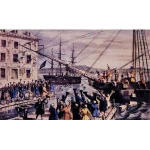  8 1/2 X 11 Print   Boston Tea Party: Office Products