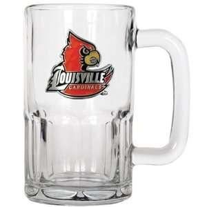  Louisville Cardinals Large Glass Beer Mug: Sports 