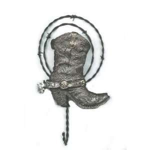    COWBOY BOOT western metal WALL HOOK home decor: Everything Else