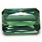   GREEN TOURMALINE EMERALD FACET CUT RARE GEMSTONE GEM FINE JEWELRY