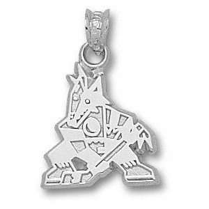 Phoenix Coyotes Solid Sterling Silver Coyote Logo 5/8 Pendant 