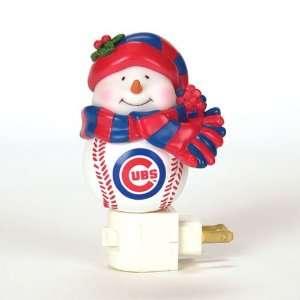 Chicago Cubs MLB Home Run Snowman Night Light (5 inch):  