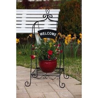  40 Heart Shaped Metal Folding Plant Stand Patio, Lawn & Garden