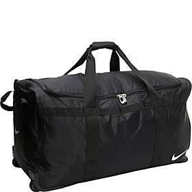 Team Equipment Bag with Wheels Black/Black/White