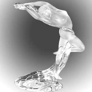  LALIQUE Crystal Acrobat Arms Up Figurine